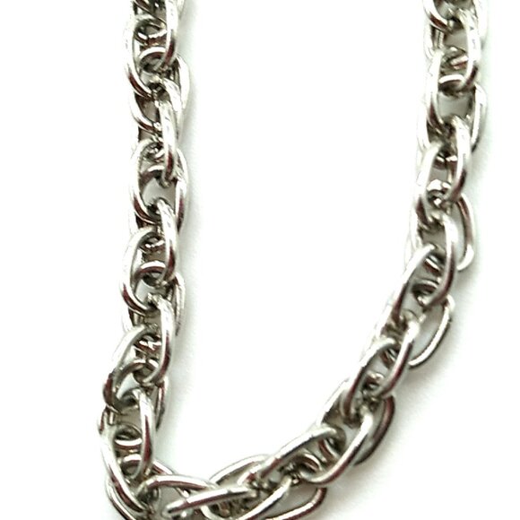 Jewelry - Rope Chain Silver-tone Necklace Unisex 22"